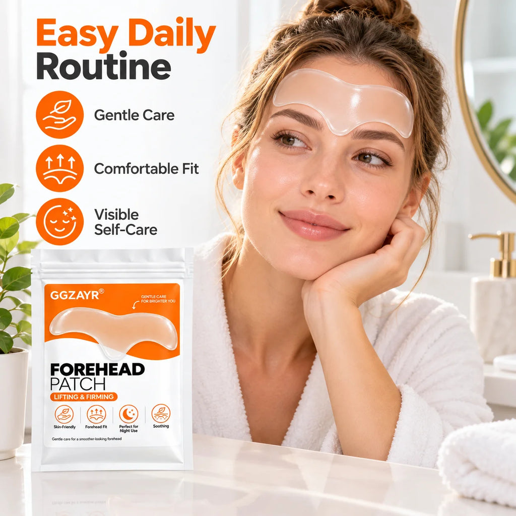8PCS Facial Forehead Patches, Gentle Forehead Stickers for Night Use, Skin-Friendly Beauty Care Accessories